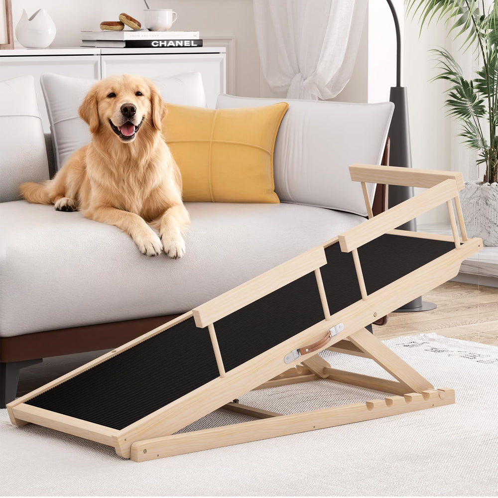 Chuiendi dog ramp on bed, couch, and car ready for daily use
