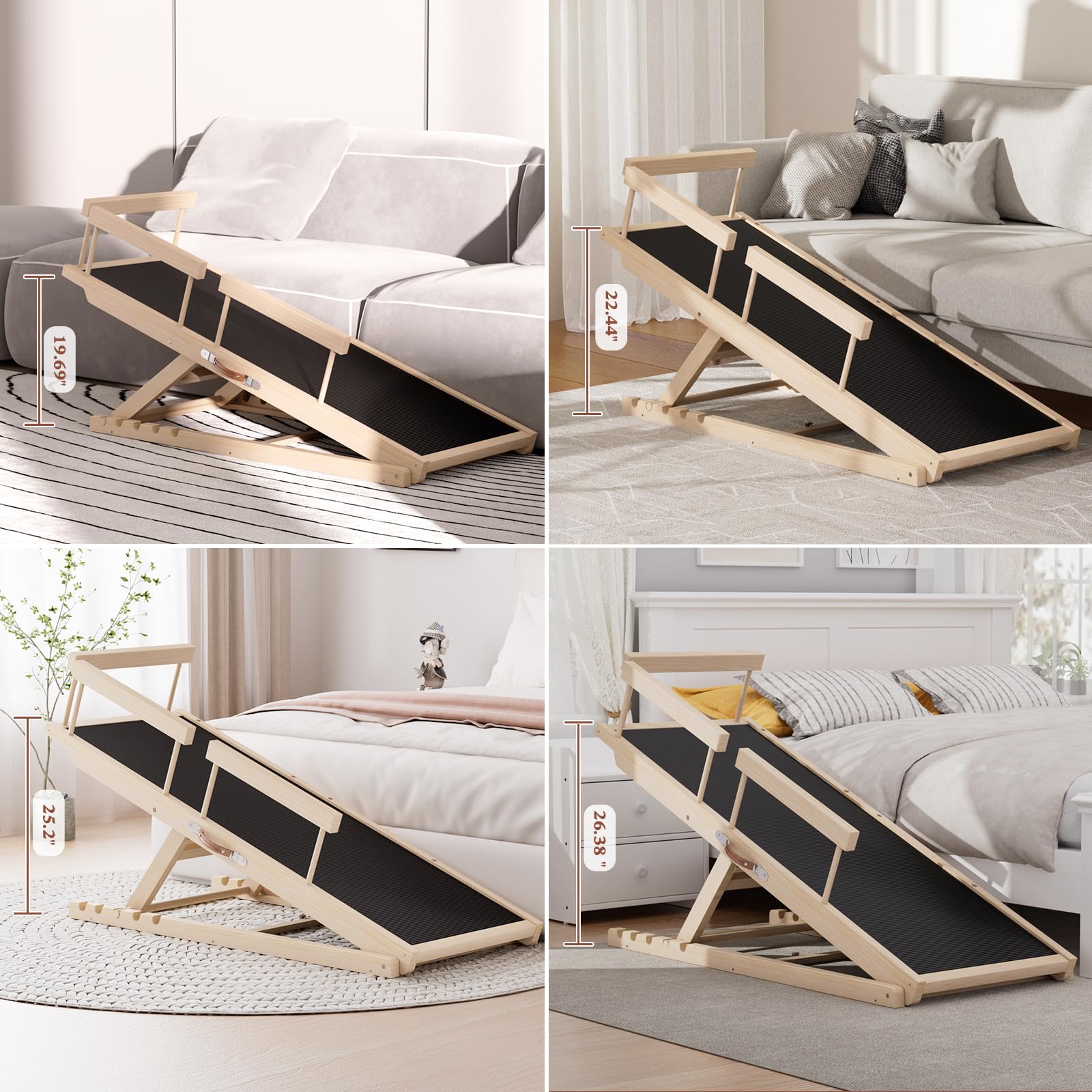 Chuiendi dog ramp arrives ready to use with no assembly required