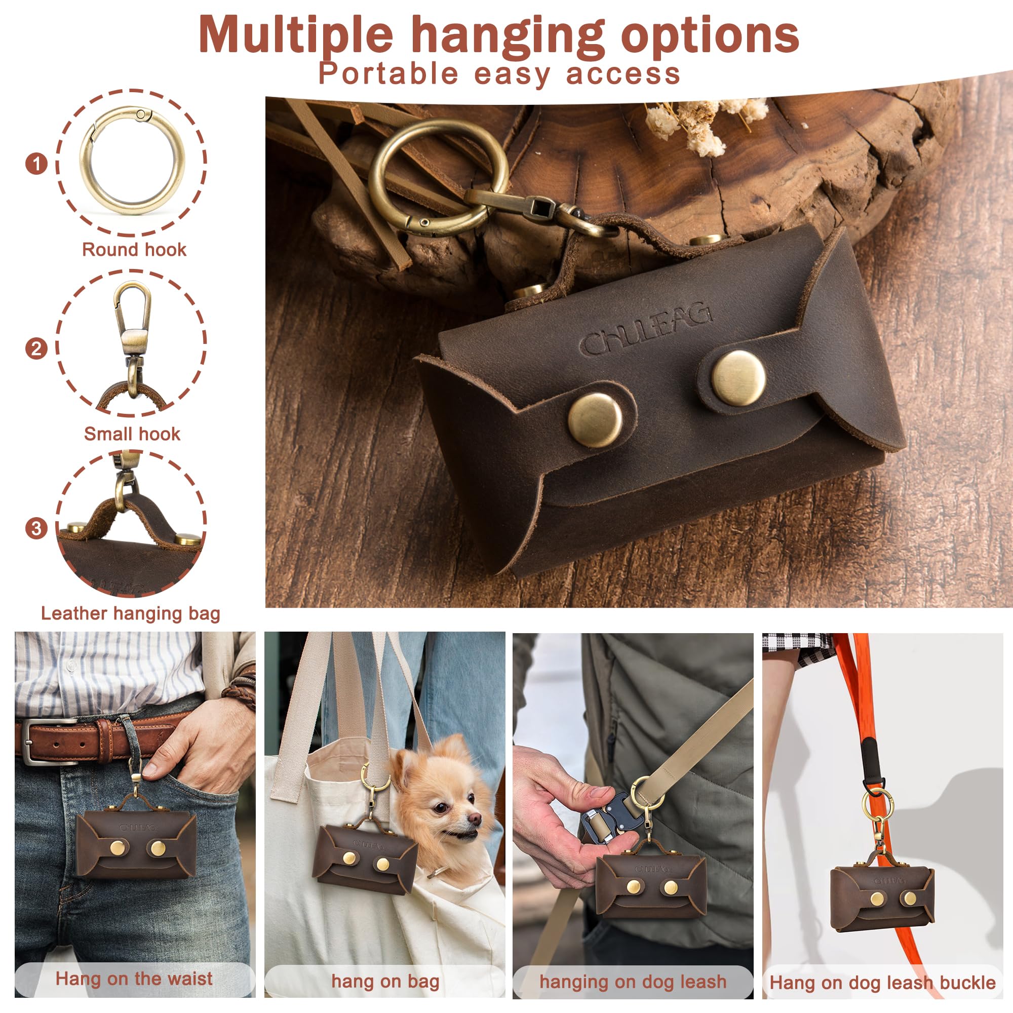 CHULEAG reloadable carrier supports easy bag refills during outdoor adventures