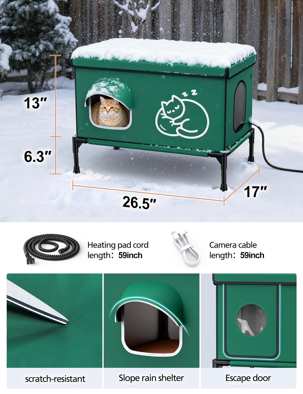 Chumajor durable outdoor shelter suited for porch, garage, or barn use.
