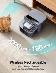 Chumajor Wireless Cat Water Fountain 3.5L tank for long-lasting hydration.