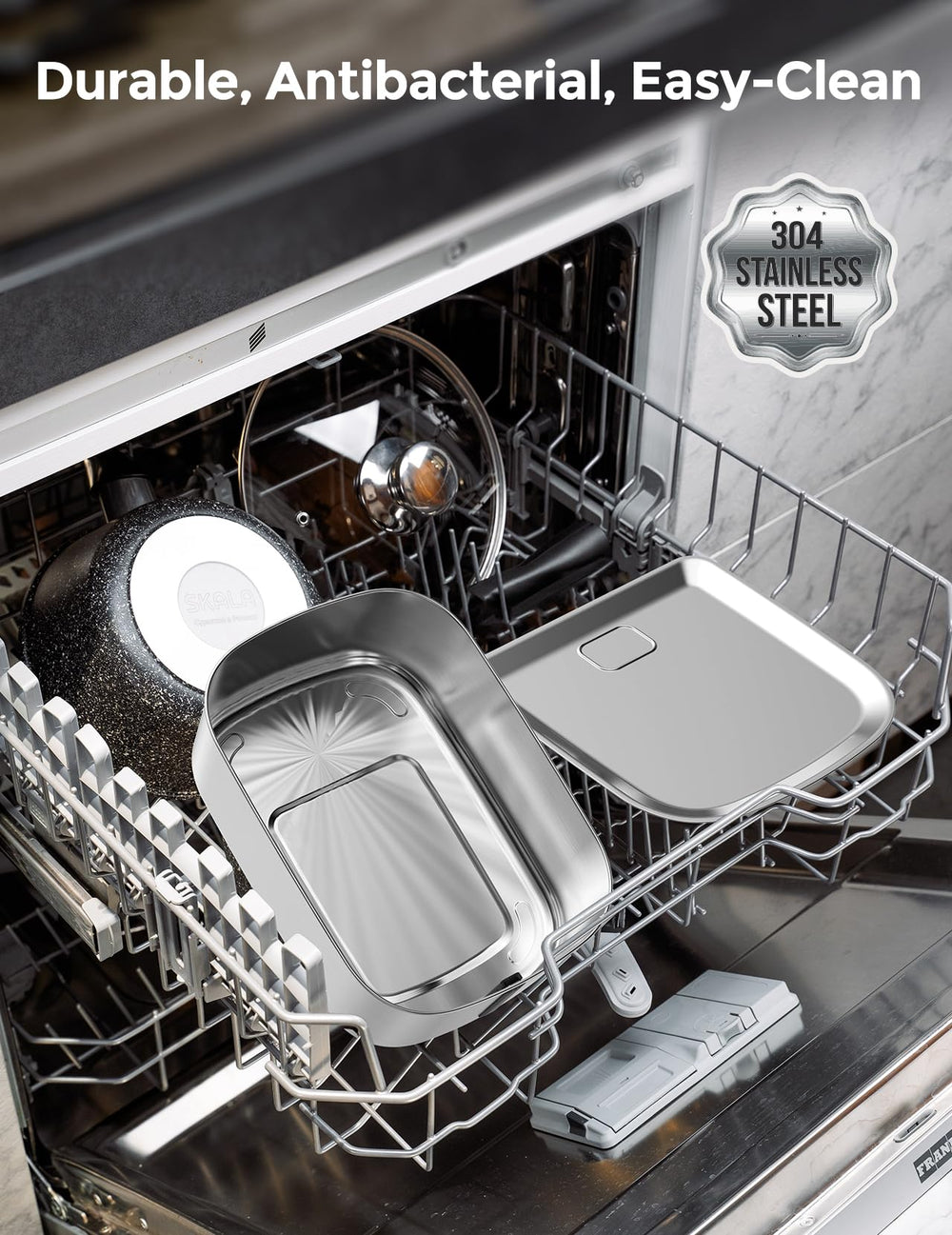 Chumajor stainless-steel SUS304 construction resists rust and is dishwasher-safe.