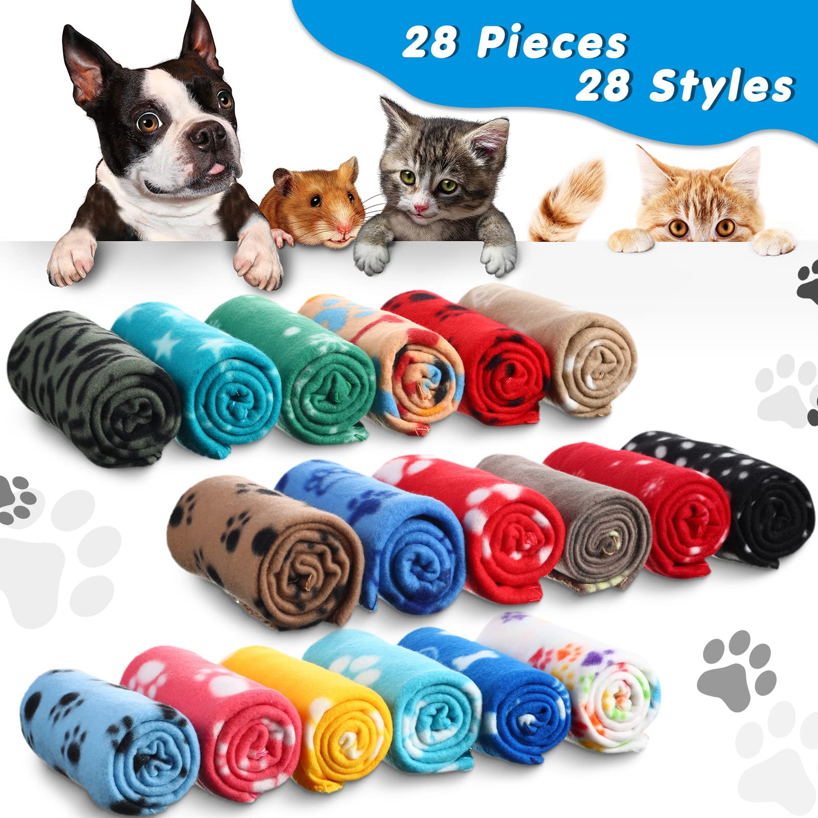 Chumia varied-prints blanket set for playful decor and comfort