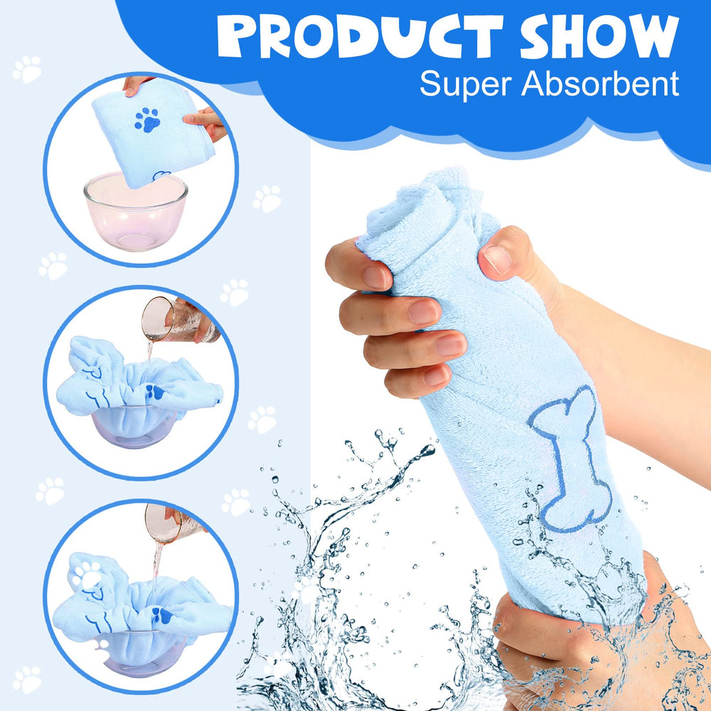 Chumia absorbent microfiber dog towels capture moisture fast for comfortable pet drying.