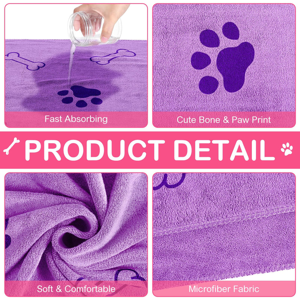 Chumia absorbent quick-dry dog towel speeds bath time