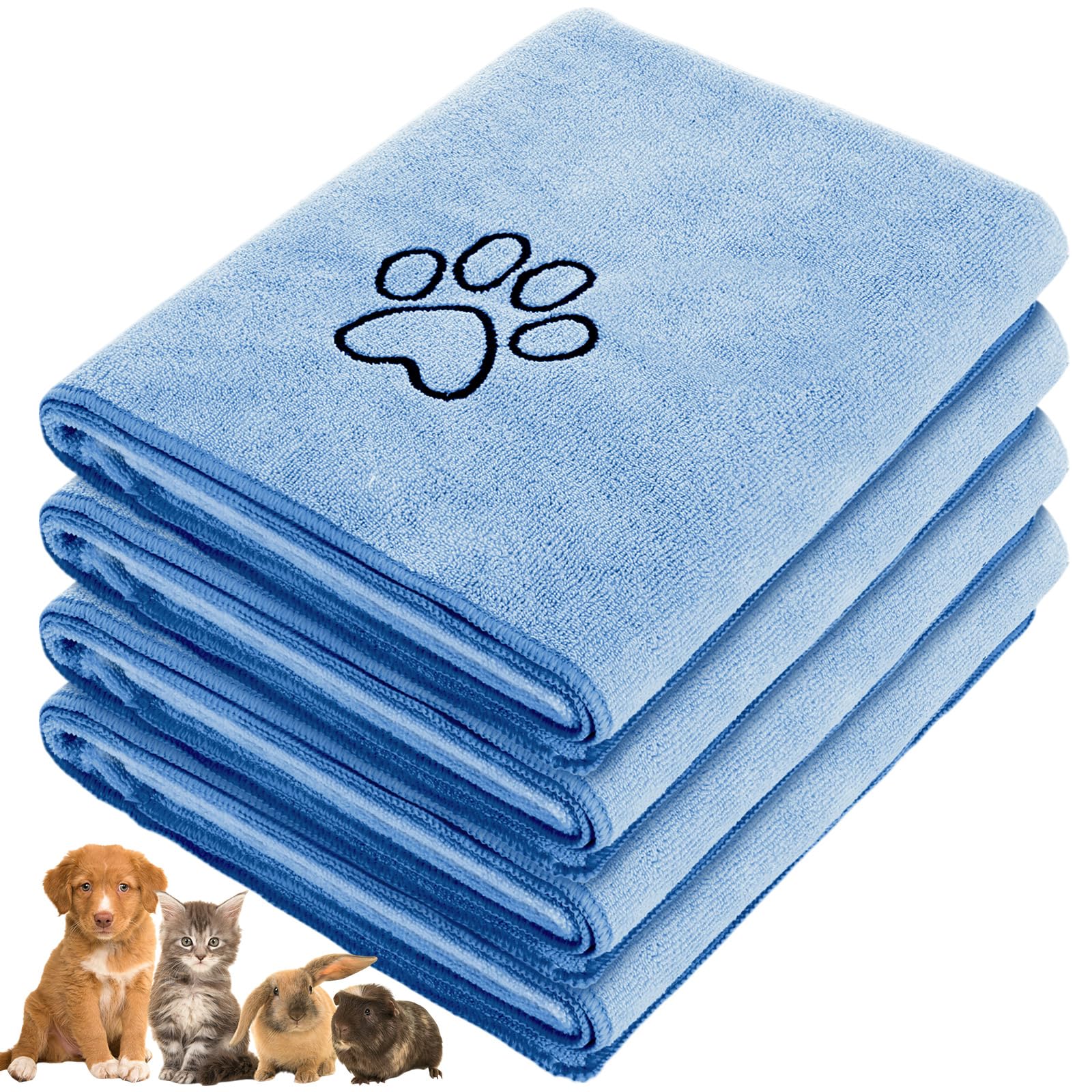 Chumia dog towel absorbent-large shows quick post-bath drying for pets.