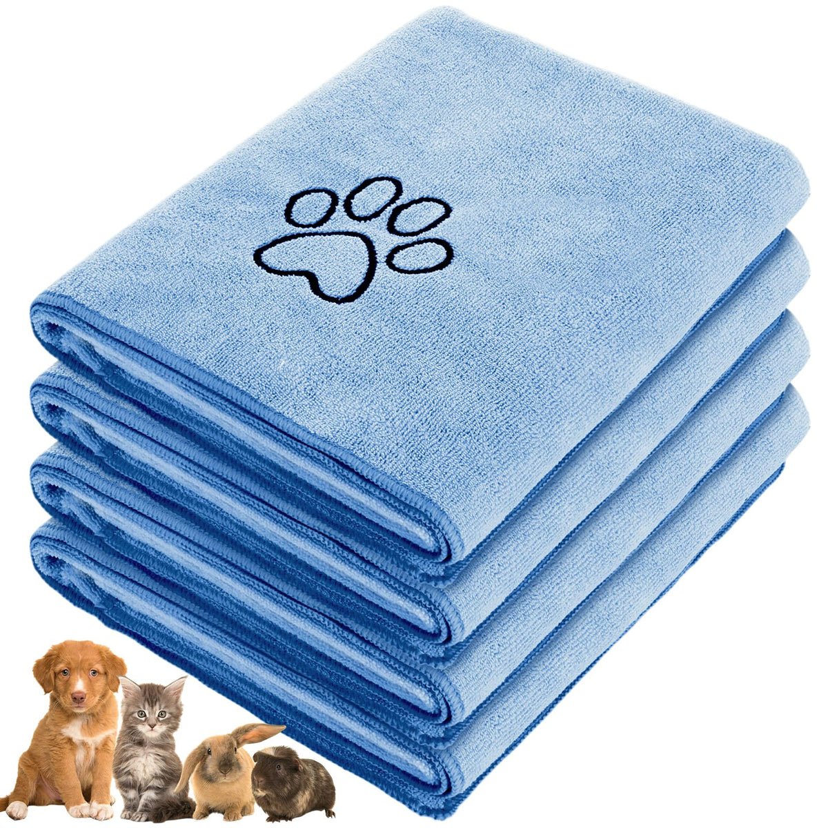 Chumia dog towel absorbent-large shows quick post-bath drying for pets.
