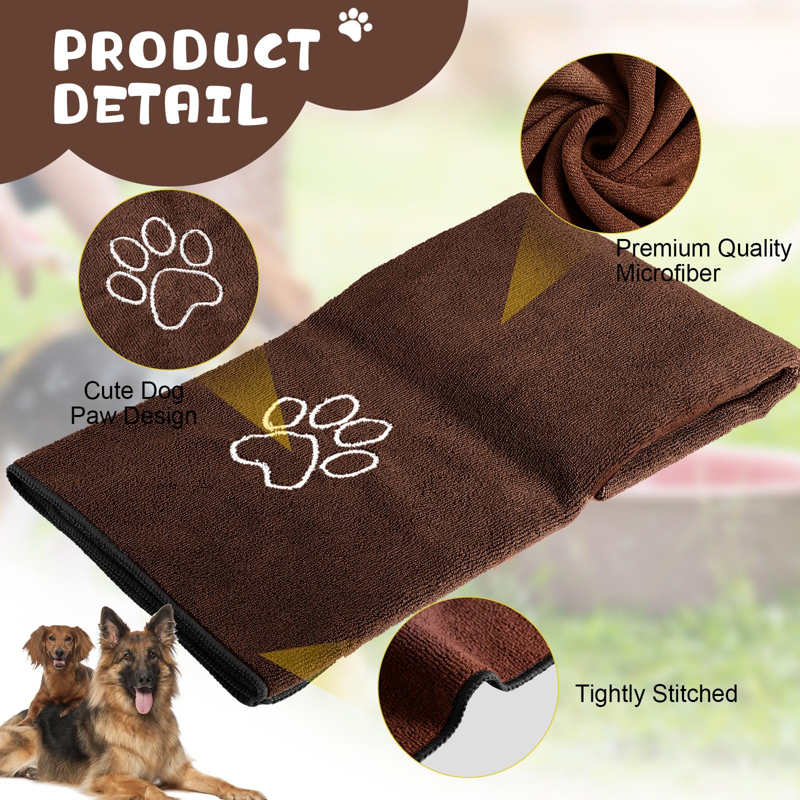 Chumia absorbent microfiber closeup shows ultra-soft surface for pets.