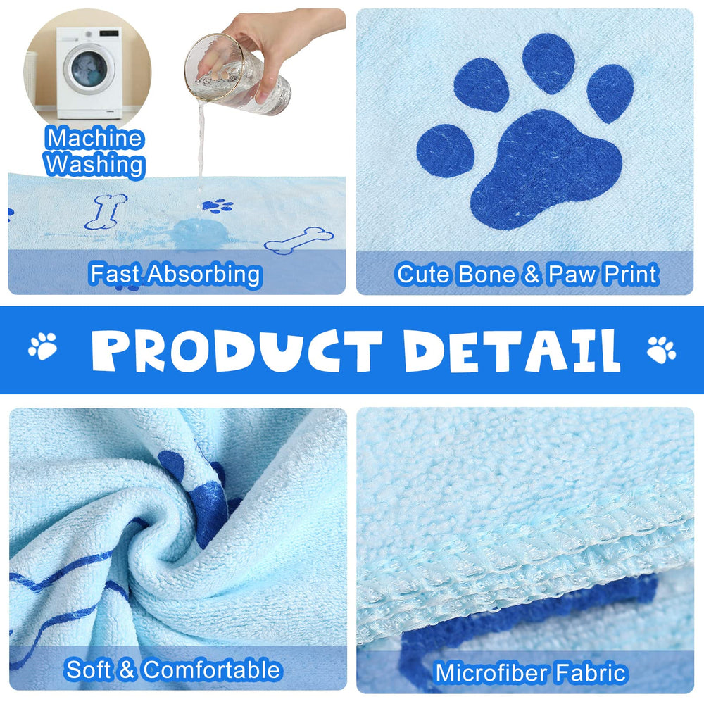 Chumia 24x40 inch towels wrap small to medium pets securely after baths.