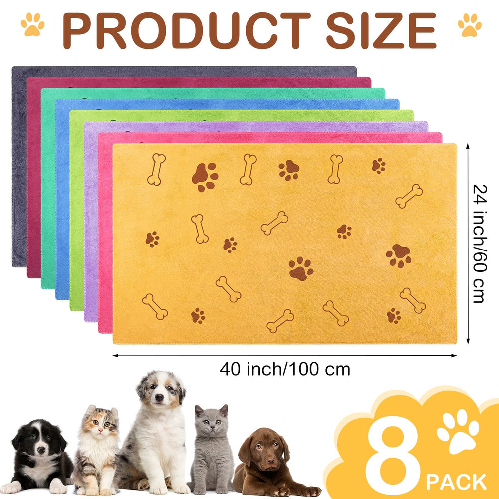 Chumia dog towels 40x24 inch deliver quick drying for medium pets