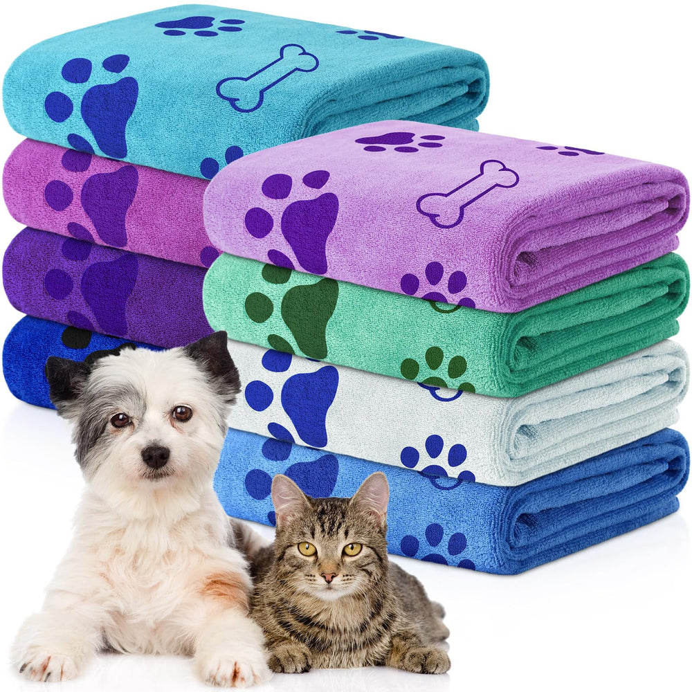 Chumia dog towels 8-pcs package for quick post-bath drying