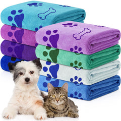 Chumia dog towels 8-pcs package for quick post-bath drying