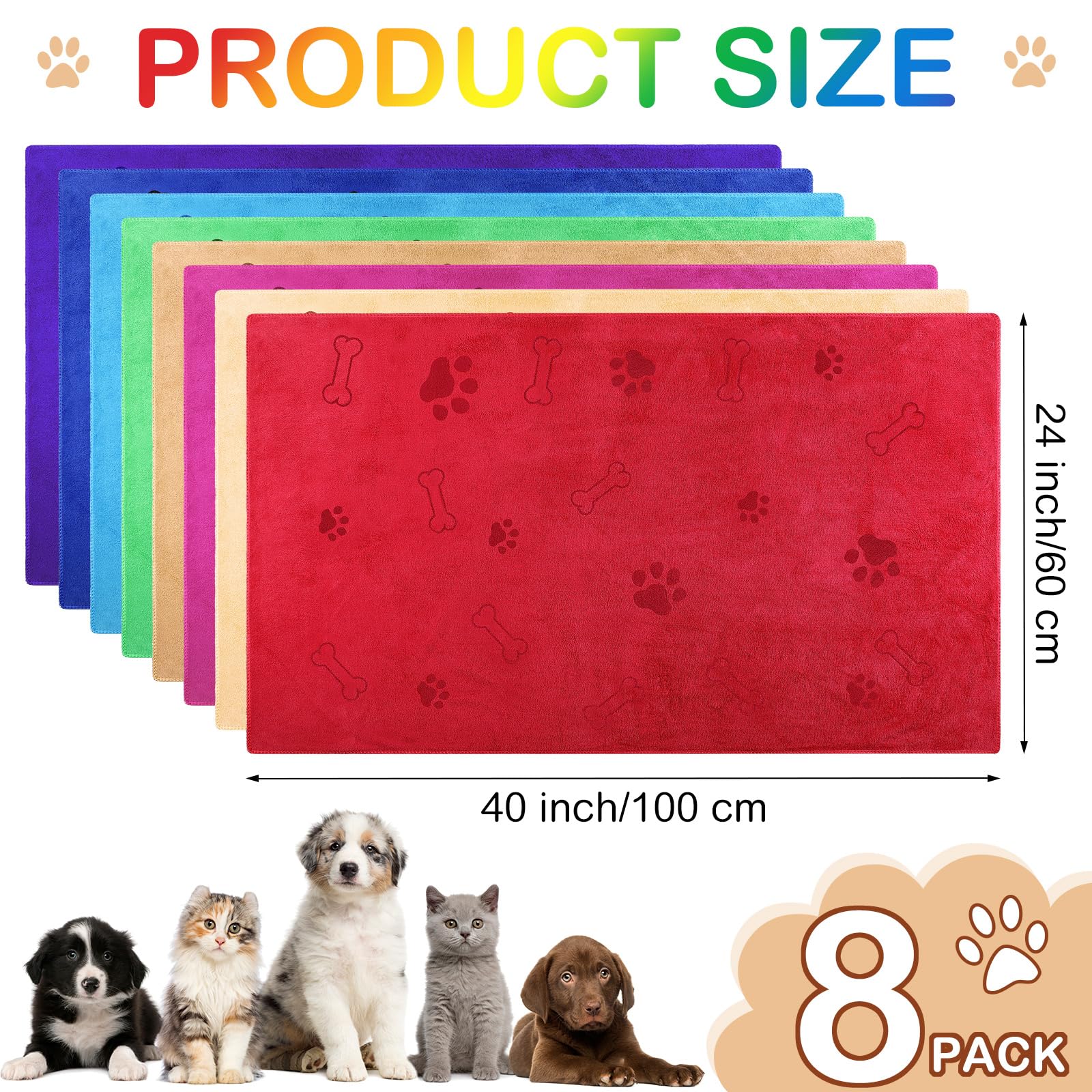 Chumia dog-towels-absorbent-microfiber quick-dry design for baths