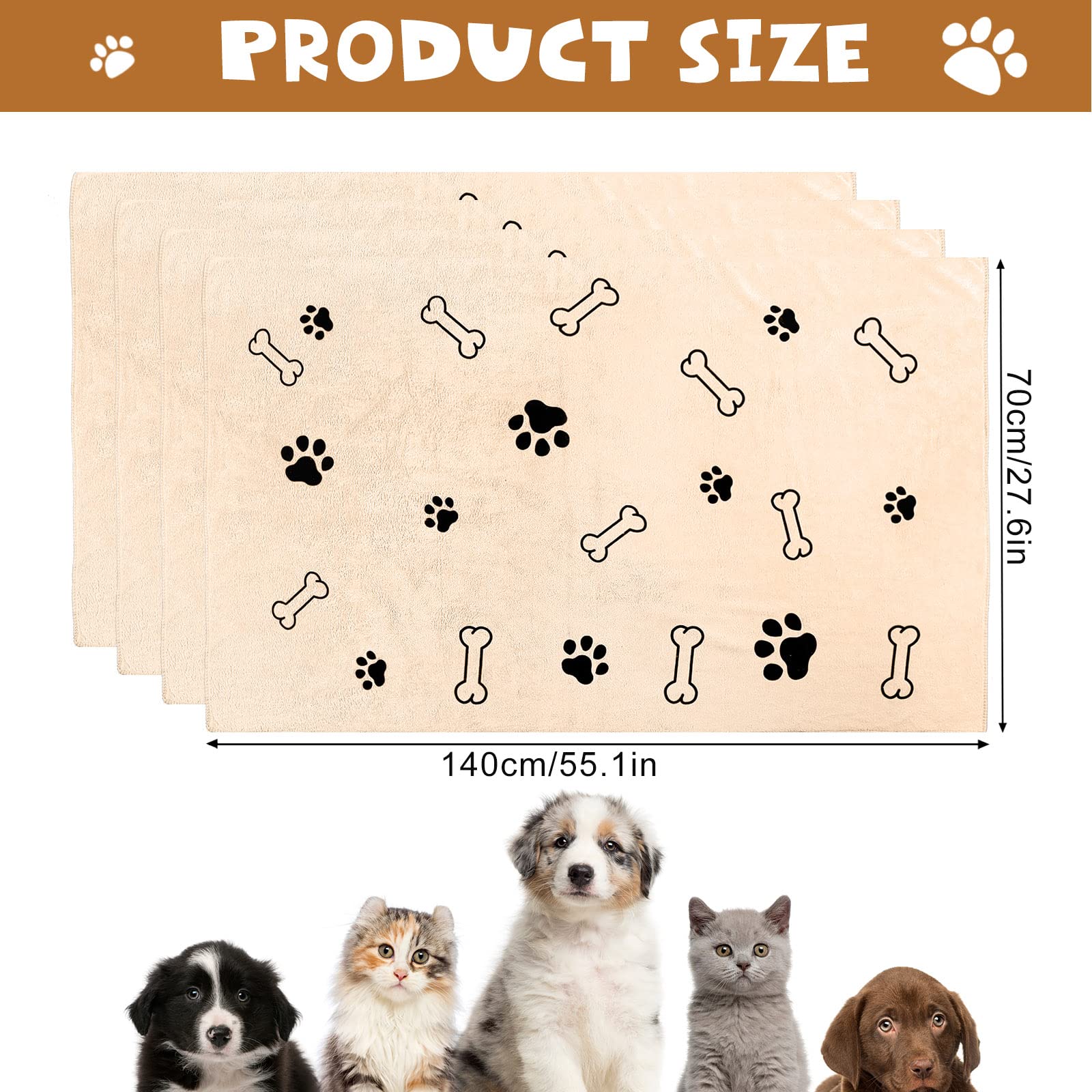 Chumia dog towels absorption test shows fast water uptake.