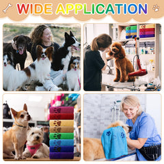 Chumia dog-towels-paw-prints-design cute drying and grooming