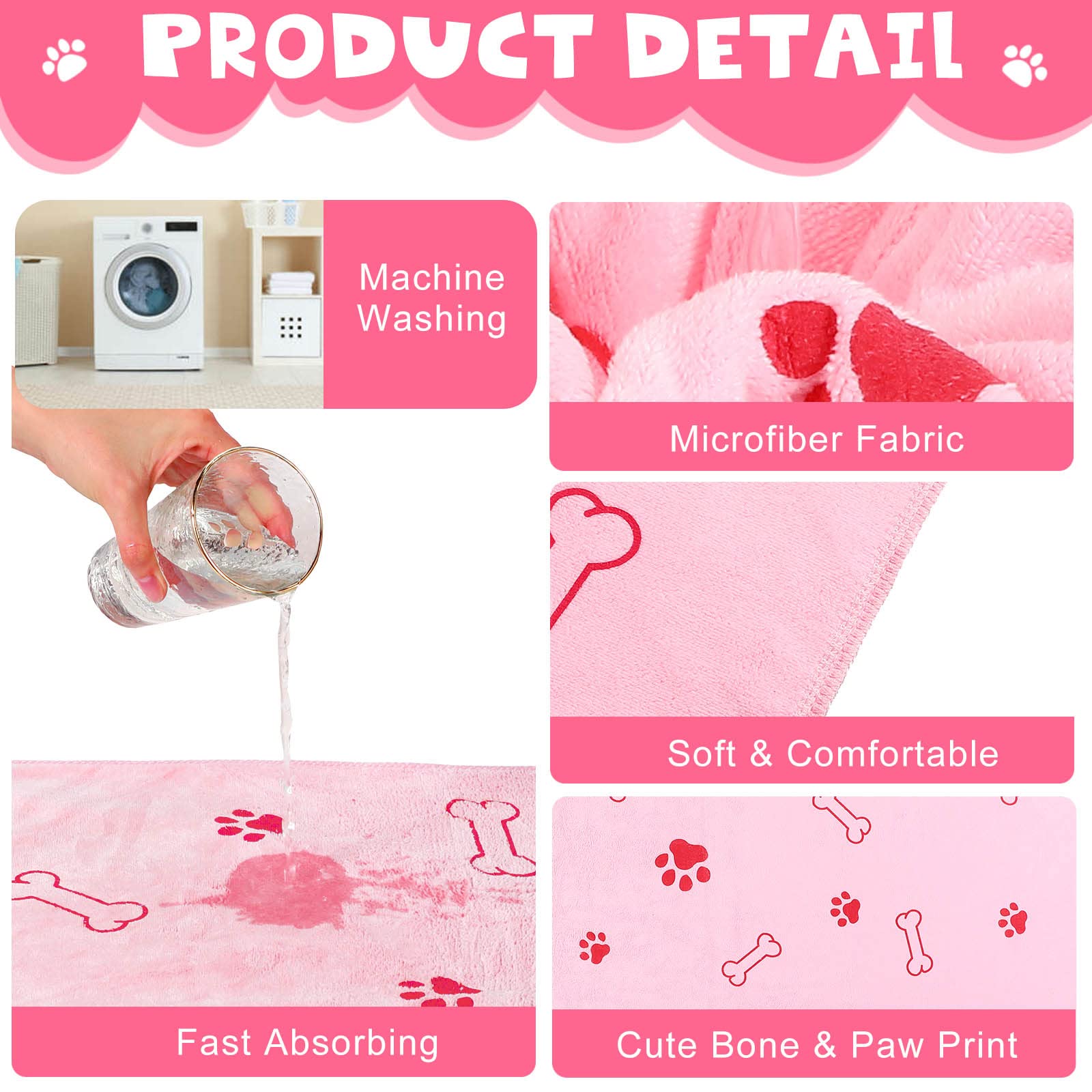 Chumia 4-pack towels emphasize reusable, washable design for easy post-bath routines.
