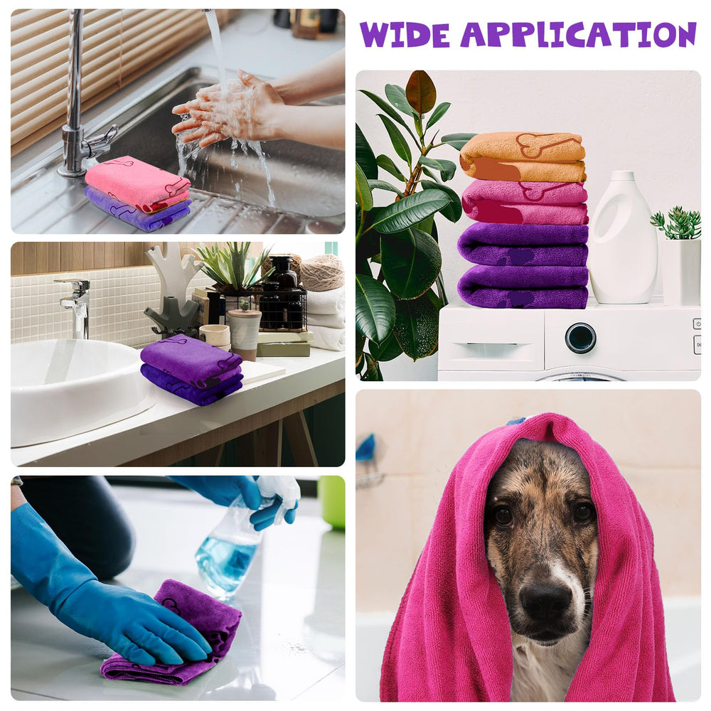 Chumia dog towels wrap securely for cozy post-bath drying sessions.