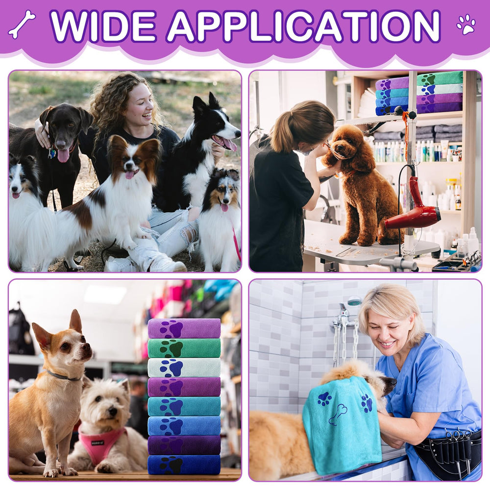 Chumia multi-use pet towels suitable for home, clinics, and grooming settings.