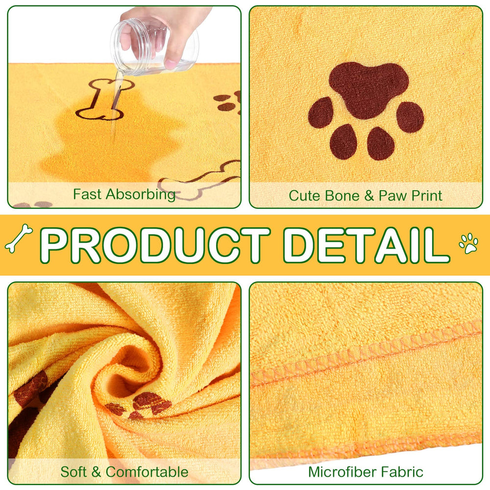 Chumia paw print design towels are washable and reusable.