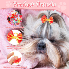 Chumia multi-color bows for small dogs ideal for cute outfits and photos