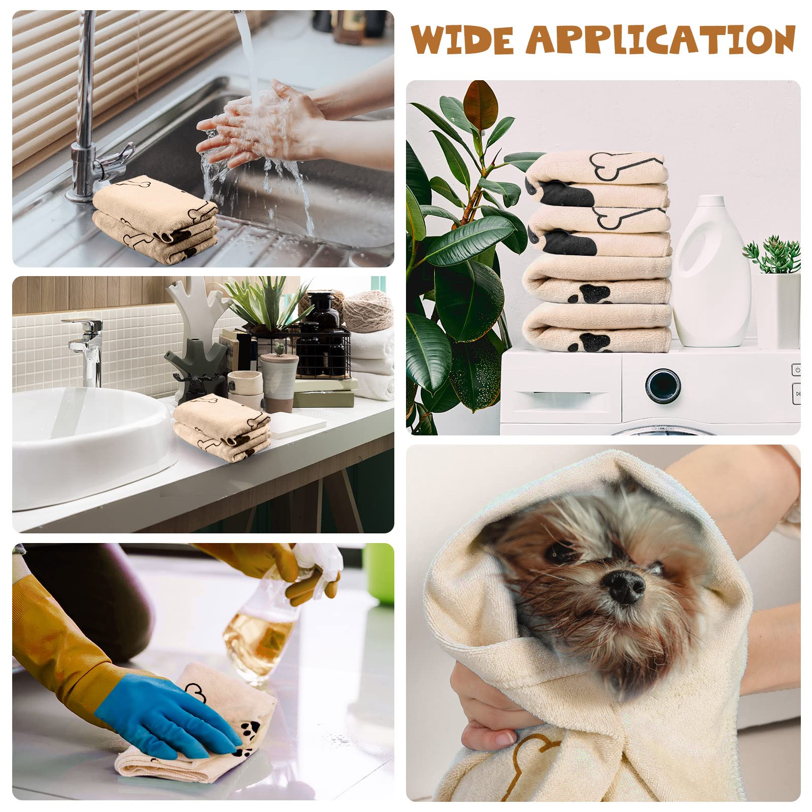 Chumia pet towel measures 60x100 cm for medium dogs.