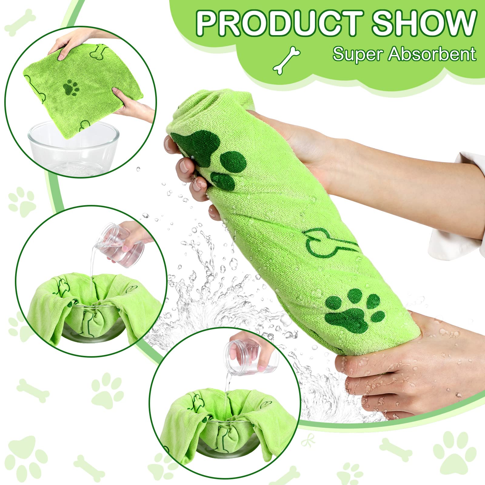 Chumia towels suitable for home, pet hospitals, and grooming centers.