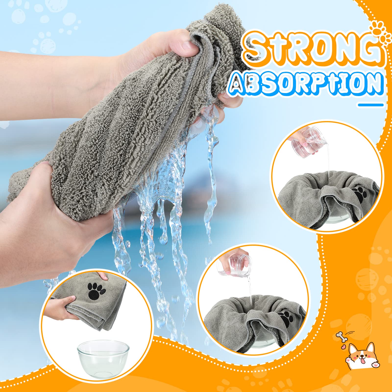 Chumia washable dog towels simplify routine cleanups after baths