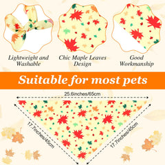 Chunful autumn colors bandana designs highlighting seasonal charm for pets