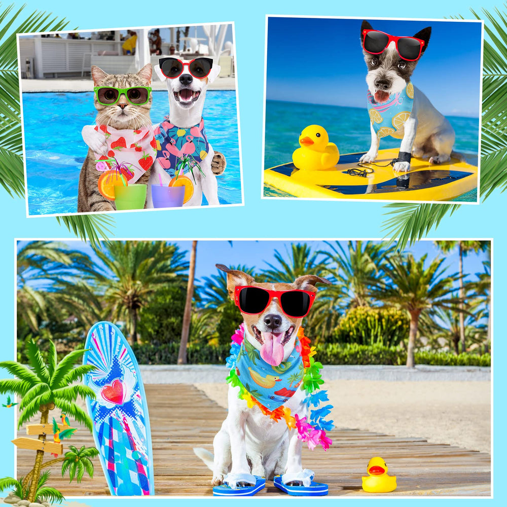 Chunful dog bandanas soft breathable polyester for daily comfort