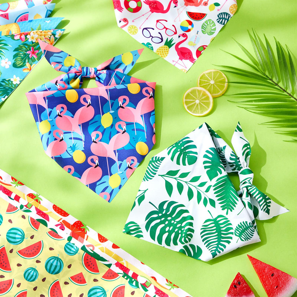 Chunful soft breathable polyester bandana keeps pets comfortable all day