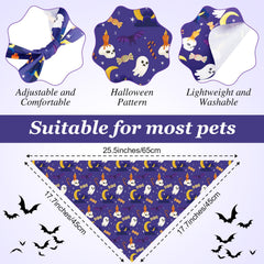 Chunful Halloween dog bandana Spider pattern adds festive flair at events and parades
