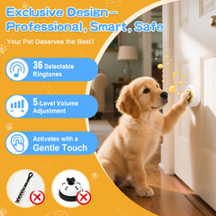 ChunHee Dog Bells adhesive mounting with damage-free setup.