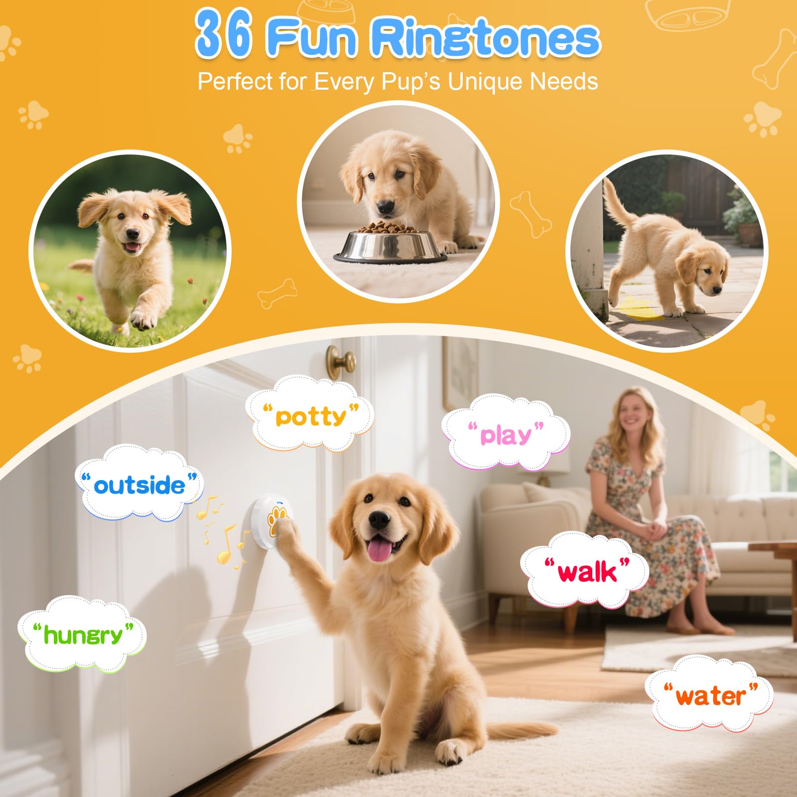 ChunHee Dog Bells puppy potty training in real life.