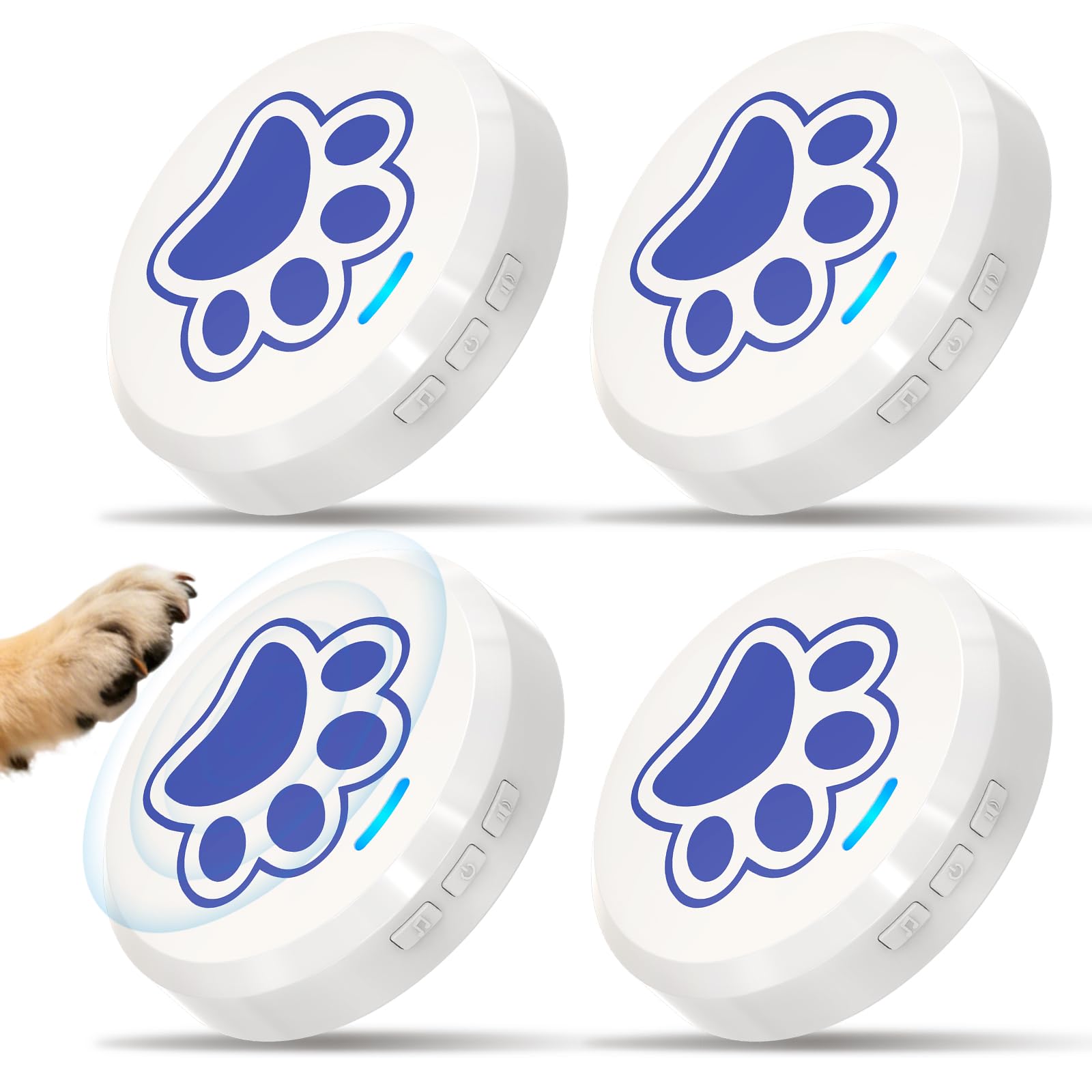 ChunHee dog training bells close-up showing chew-proof durability for puppies