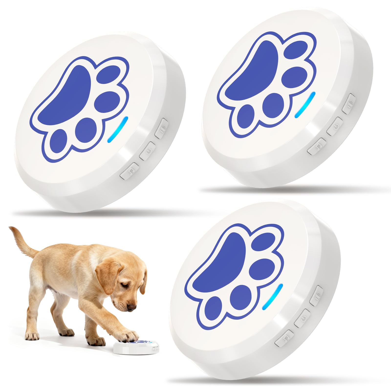 ChunHee dog training bells door close-up demonstrates a clear potty signal.