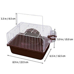 CHUQIANTONG hamster cage running wheel demonstrates built‑in exercise for activity