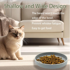 Chuyouan seven-inch pet bowl handles dry and wet food with ease.