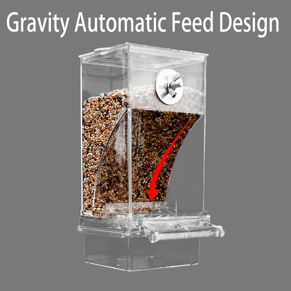 ChuyuAn easy-installation cage feeder minimizes setup time for busy bird owners