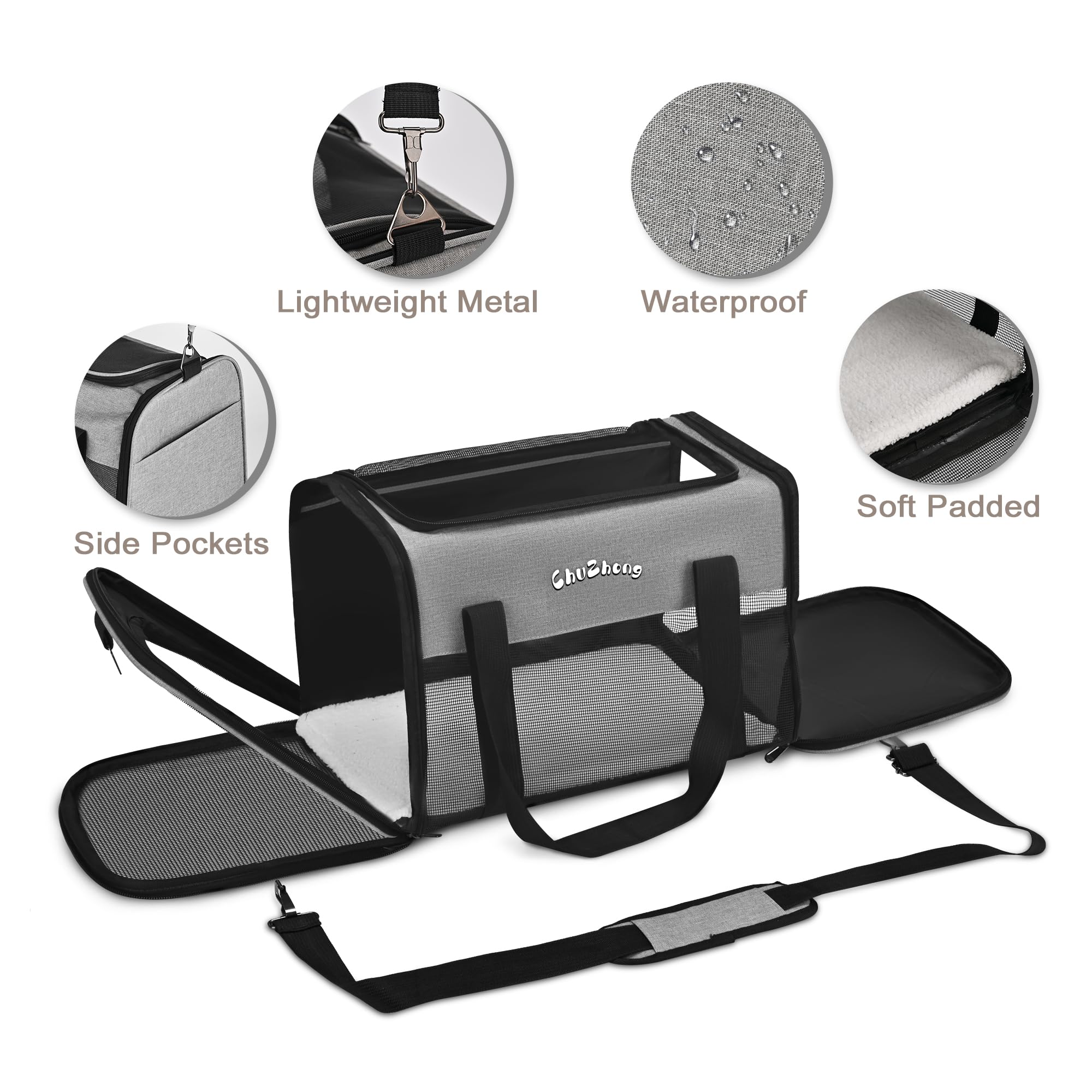 Chuzhong lightweight carrier with padded handles and adjustable strap for hands-free transport
