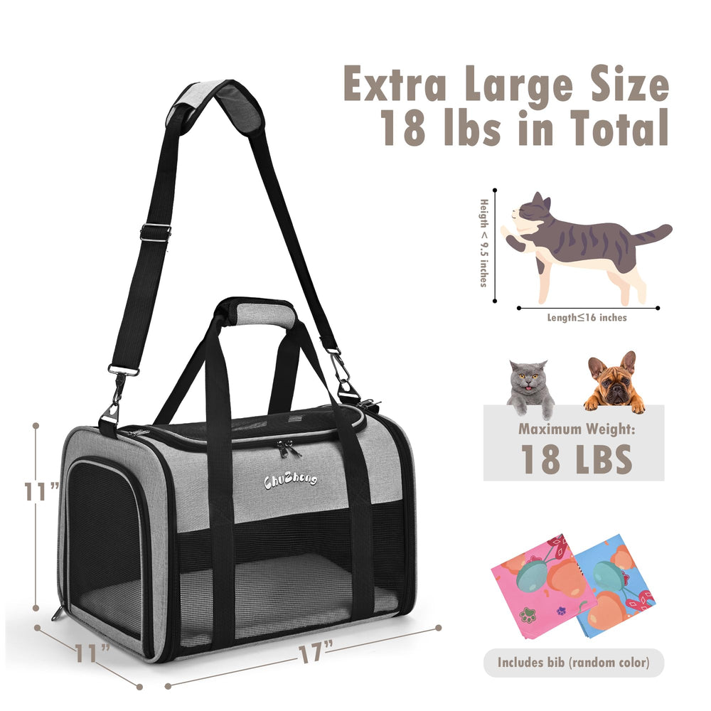 Chuzhong soft-sided carrier with removable fleece mat adds cozy comfort