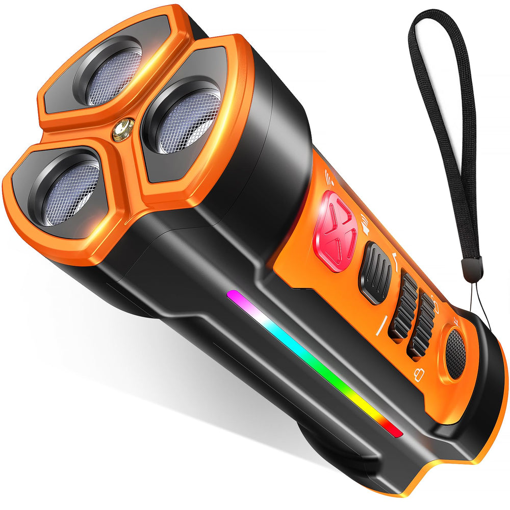 Chwwen dog bark deterrent front view shows compact training tool for quick training sessions.