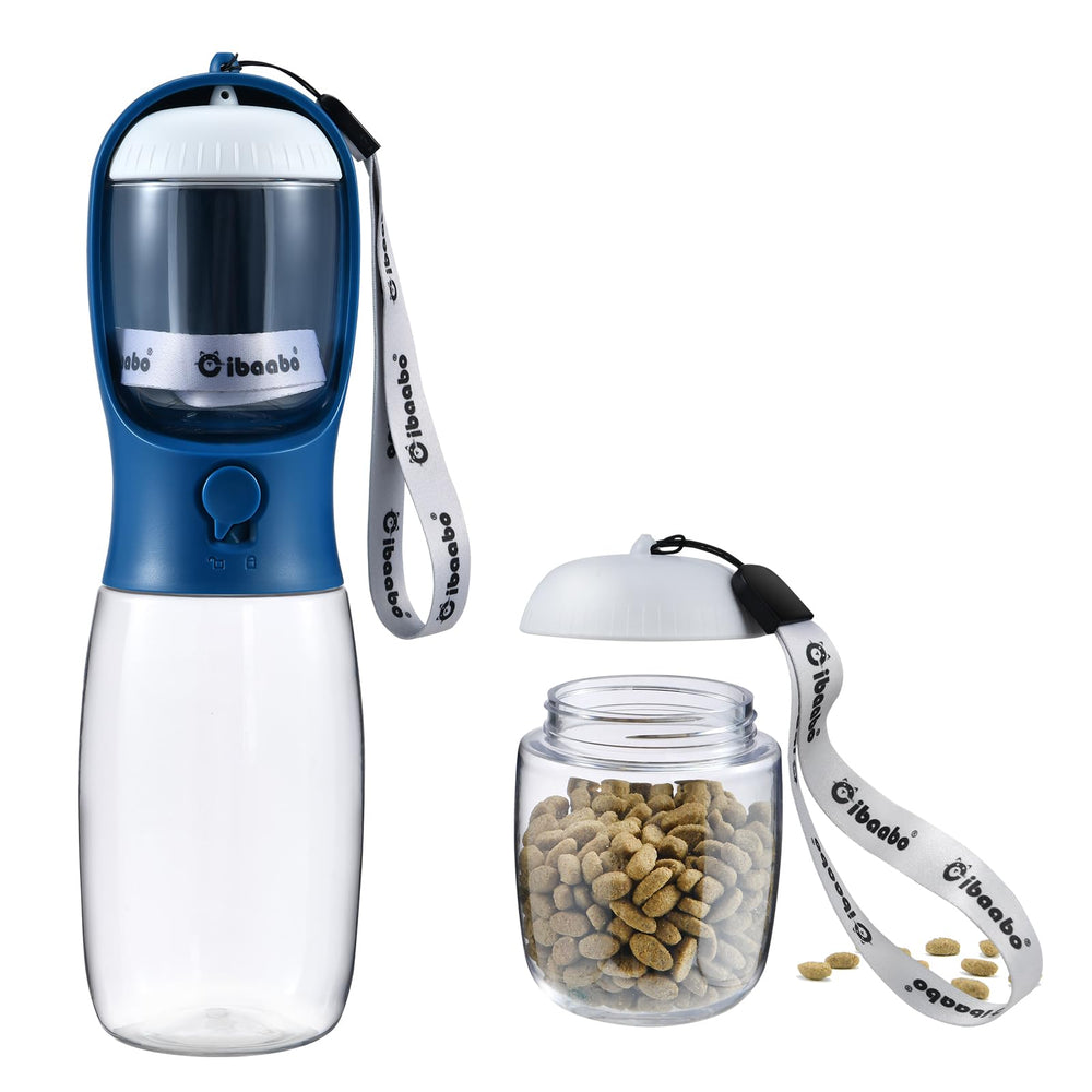 Cibaabo dog water bottle cap open shows quick hydration on the go