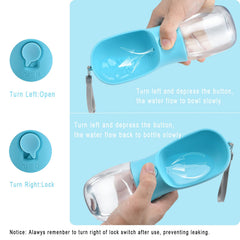Cibaabo dog water bottle one-hand operation enables easy hydration during hikes.