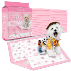 Cibaabo pink puppy pad with sakura design ideal for indoor training