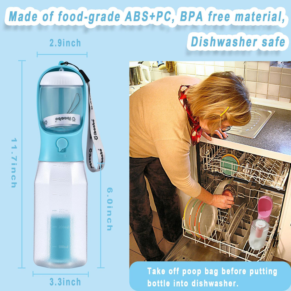 Cibaabo compact travel bottle ideal for walks, hiking, and picnics.