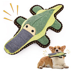 CIDIXCIDIX crocodile toy close-up highlighting the squeaker for engaging play