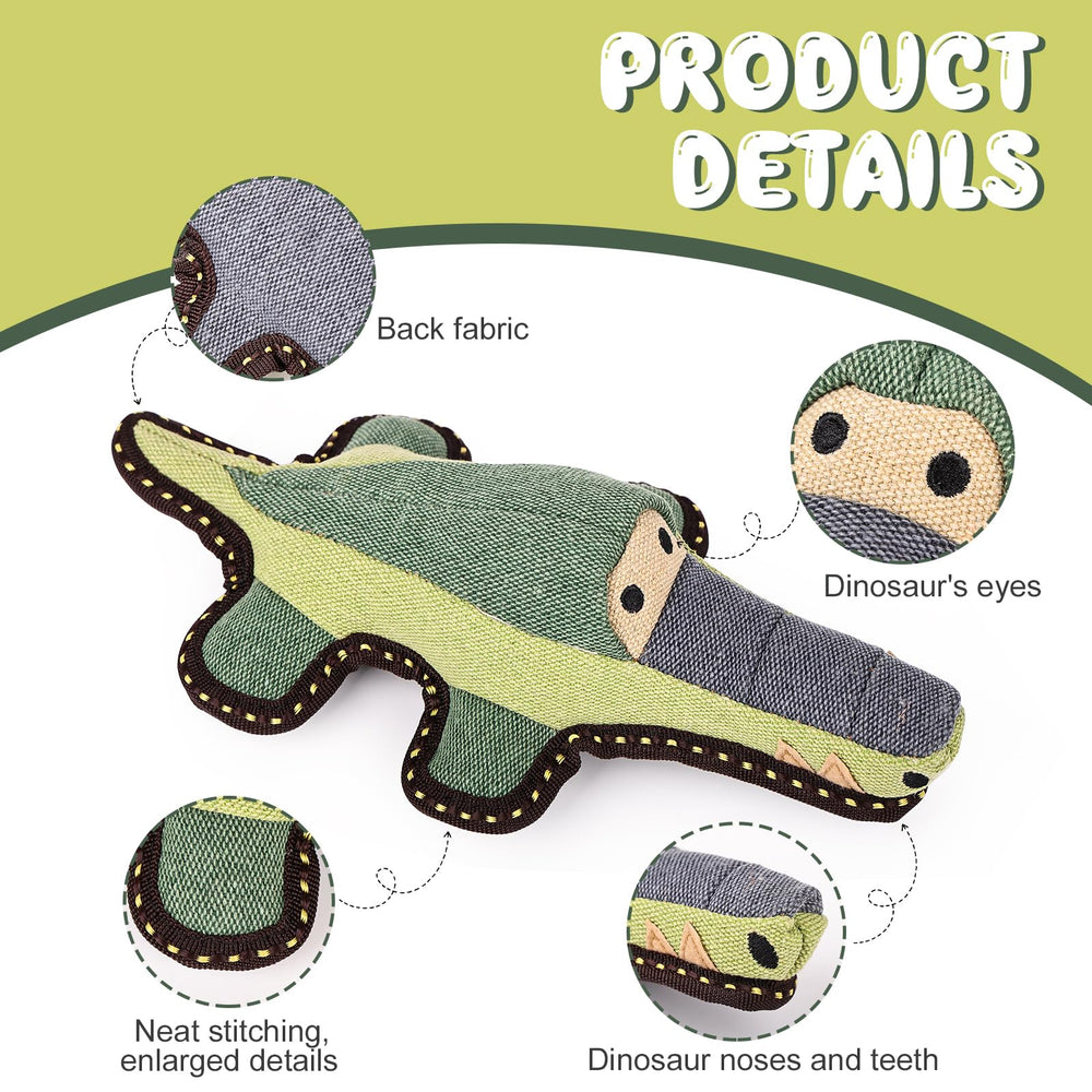 CIDIXCIDIX crocodile toy durable-material close-up for chewers