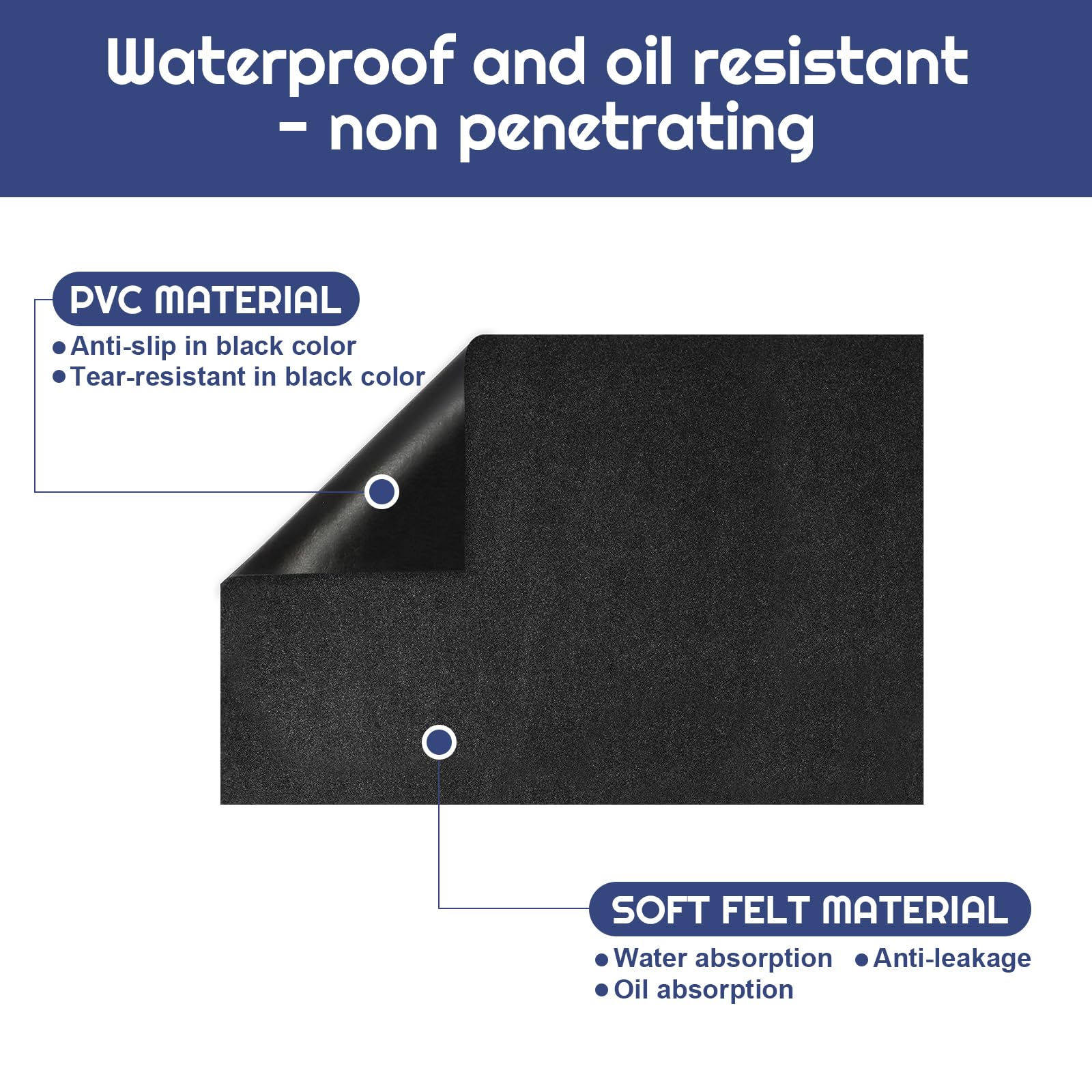 CIEOVO kennel mat absorbent felt guards against moisture