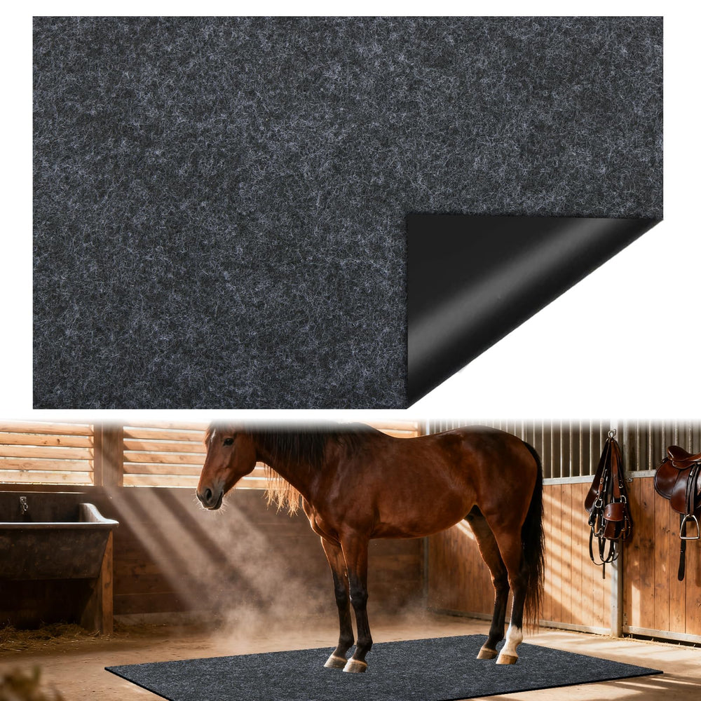 CIEOVO horse stall mat 4x6ft front view shows non-slip surface
