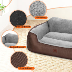 CIESMSI dog bed with non-slip bottom for safer lounging